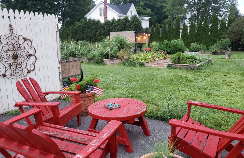 Patio at Albergo Allegria.