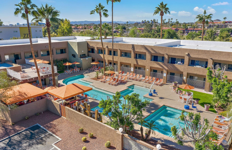 Outdoor pool at 3 Palms.