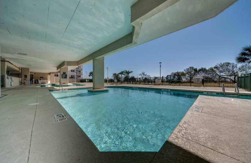 Rental pool at North Beach Vacation Rentals.