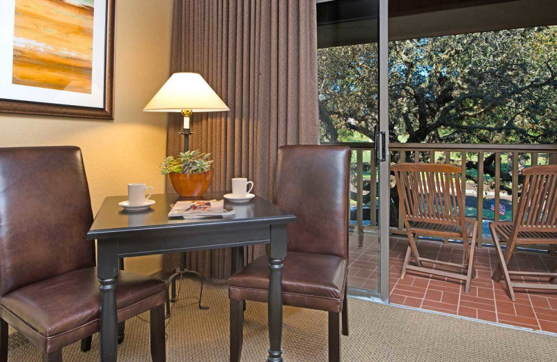 Guest room at Tapatio Springs Hill Country Resort.