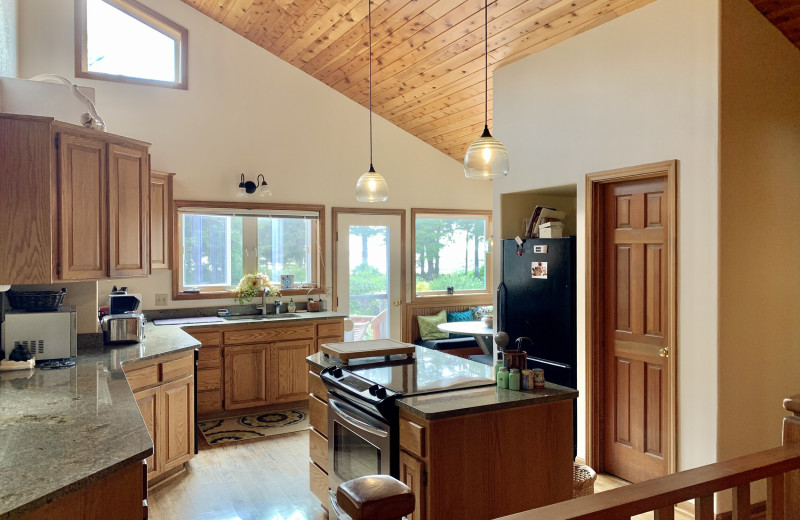 Kitchen at Floras Lake House By The Sea.