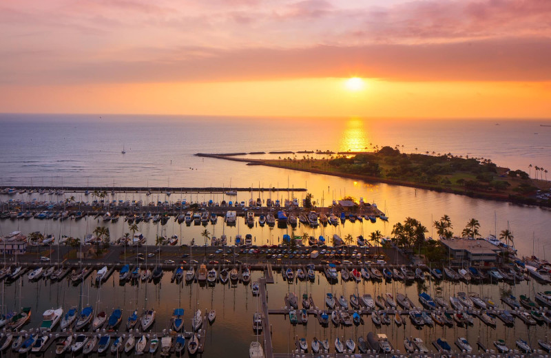 Sunset at Prince Waikiki.