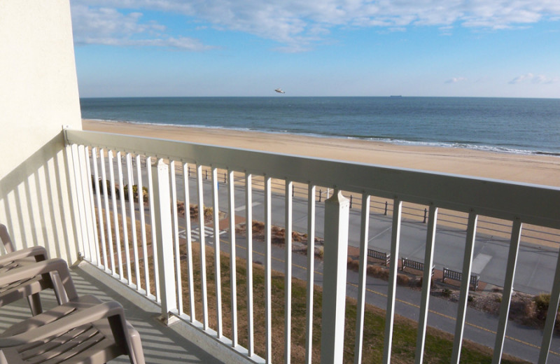 Balcony view at The Oceanfront Inn.