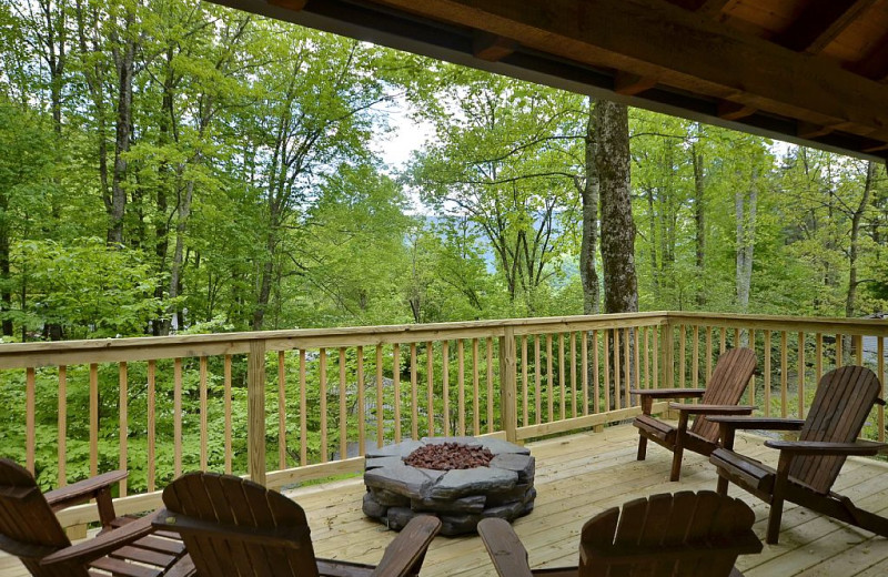 Rental deck at Premier Vacation Rentals.