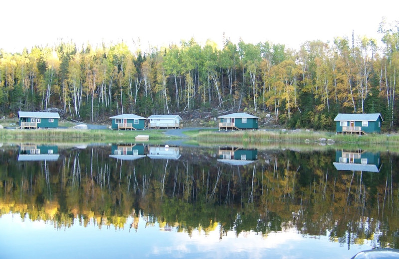Cabin exterior at Cliff Lake Resorts.