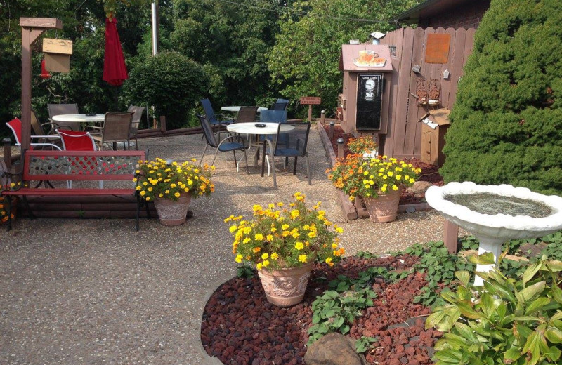 Patio at Rocky Branch Resort.