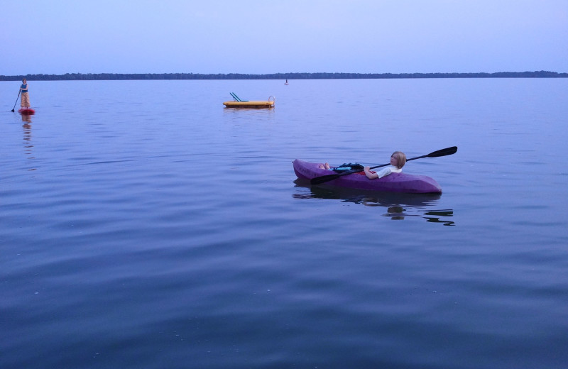 Kayaking at Woodlawn Resort.