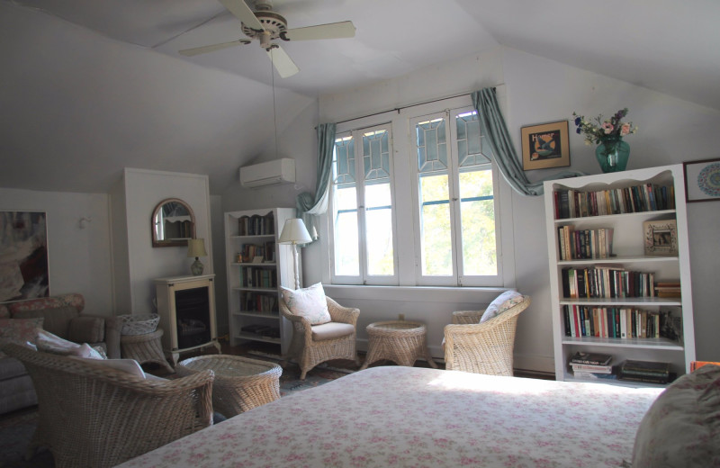 Guest room at Shore Path Cottage.