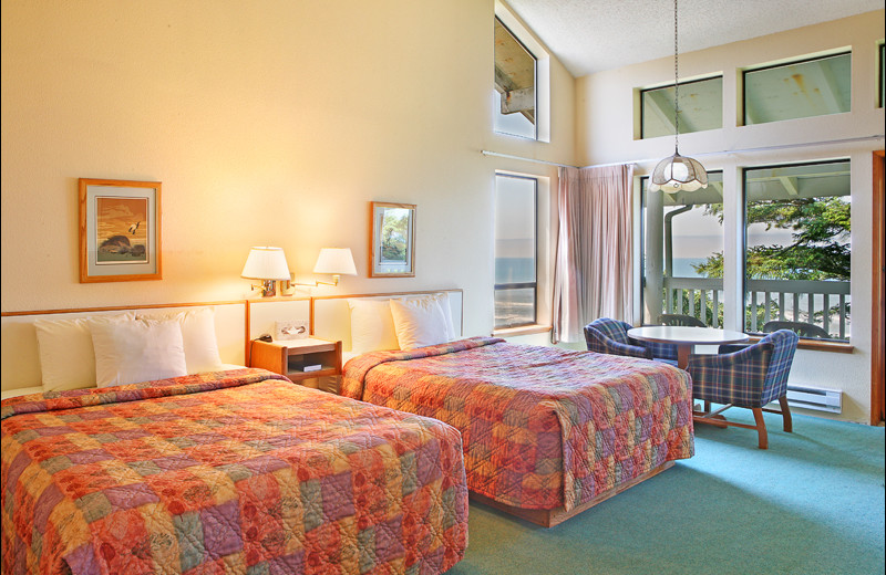 Guest room at Ocean Crest Resort.