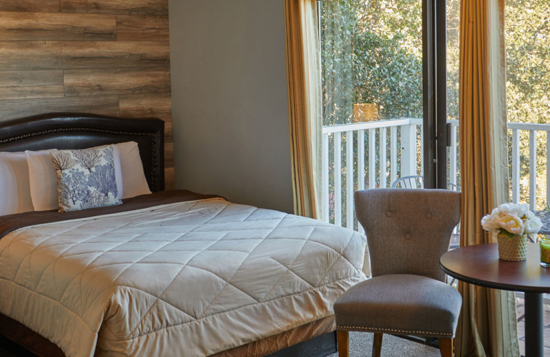 Guest room at Inn by the Bay Monterey.