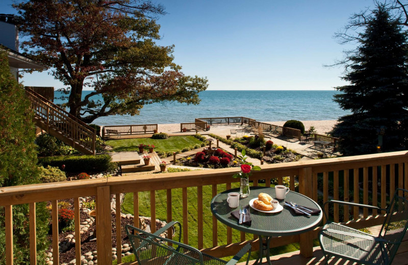 Balcony view at Huron House.