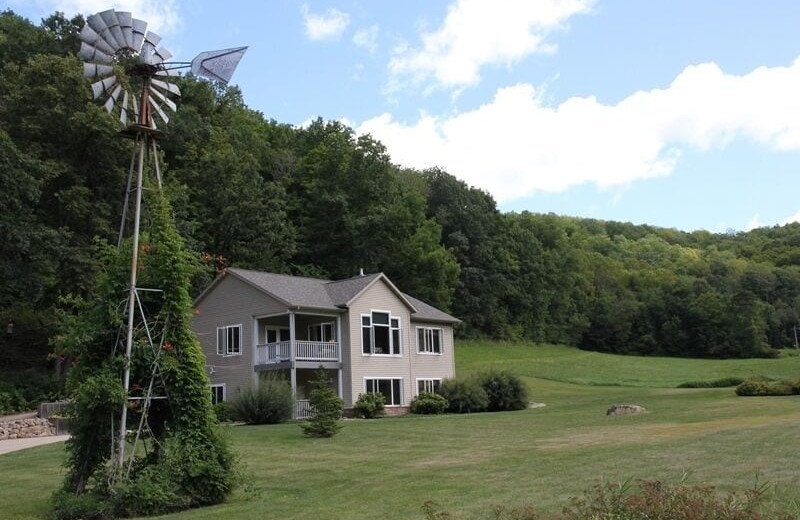 Rental exterior at Lonesome Hollow Homestead.