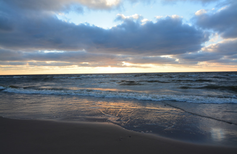 Beach near Hop & Vine Inn.