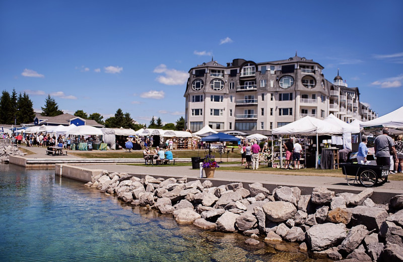 Exterior view of Bay Harbor Village Hotel & Conference Center.