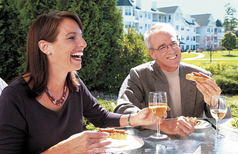 Outdoor dining at The Osthoff Resort.