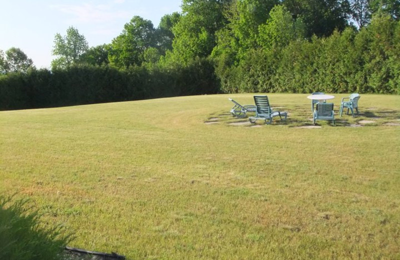 Backyard at Charlevoix Inn.