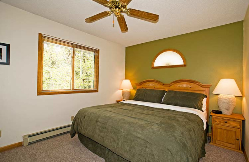 Suite bedroom at Woodlands On Fall River.