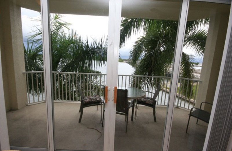 Rental balcony at Boca Ciega Resort.