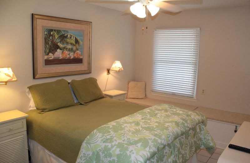 Rental bedroom at Seagrove On The Beach Property Rentals.