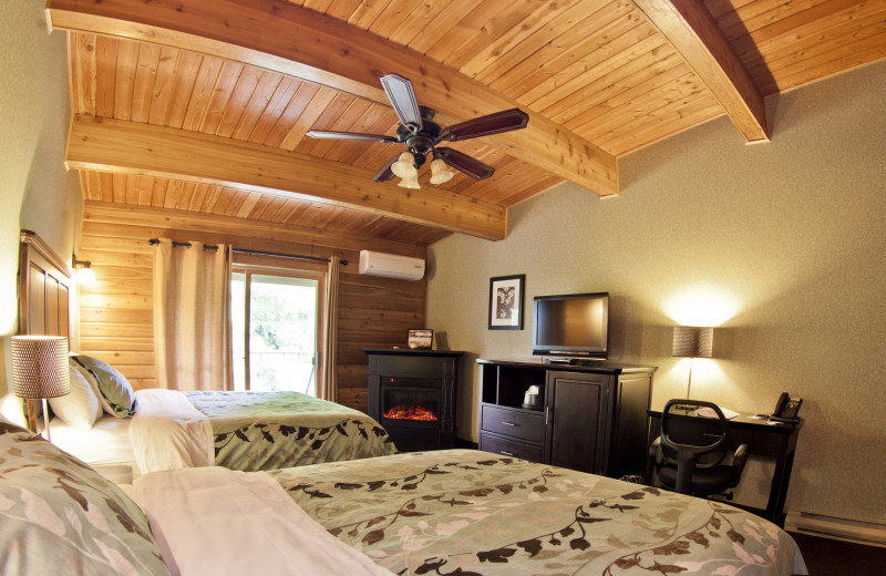 Guest room at Oakwood Resort.