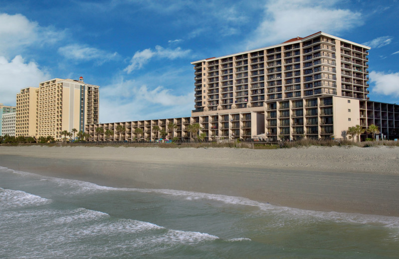 Exterior view of Compass Cove Resort.