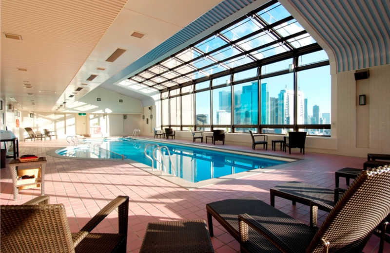 Indoor pool at Imperial Hotel Tokyo.