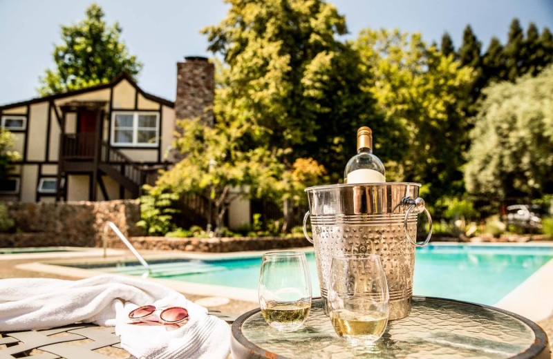 Outdoor pool at Harvest Inn by Charlie Palmer.