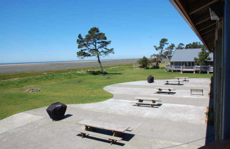 Beach view at Tradewinds on the Bay.