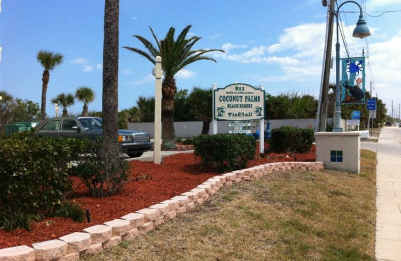 Entrance to Coconut Palms Beach Resort 