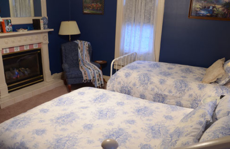 Guest room at 1884 Bridgeford House.