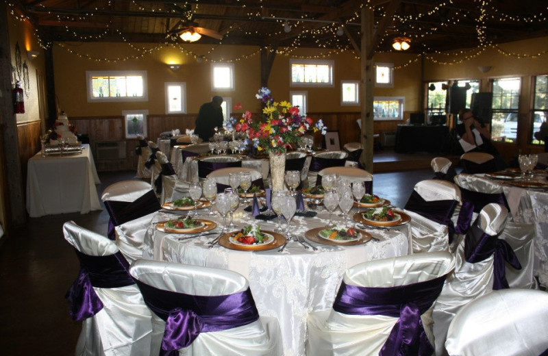 Wedding Reception at Canyon Lake Cabins & Cottages