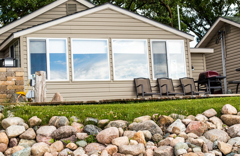 Cottage exterior at Holly's Resort.