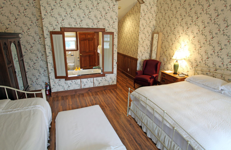 Guest room at Albergo Allegria.