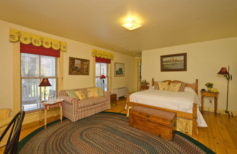 Guest room at The Pack House Inn.