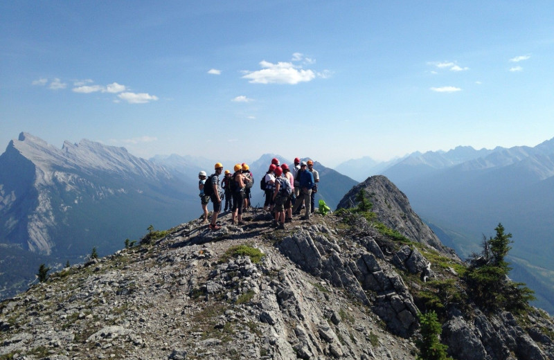 Mountain climbing at Banff Lodging Company.