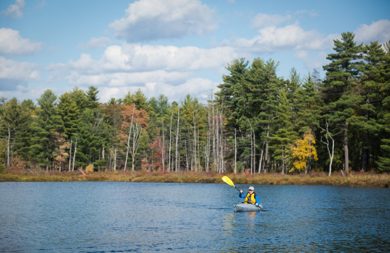 Kayaking at The Lodge at Woodloch.