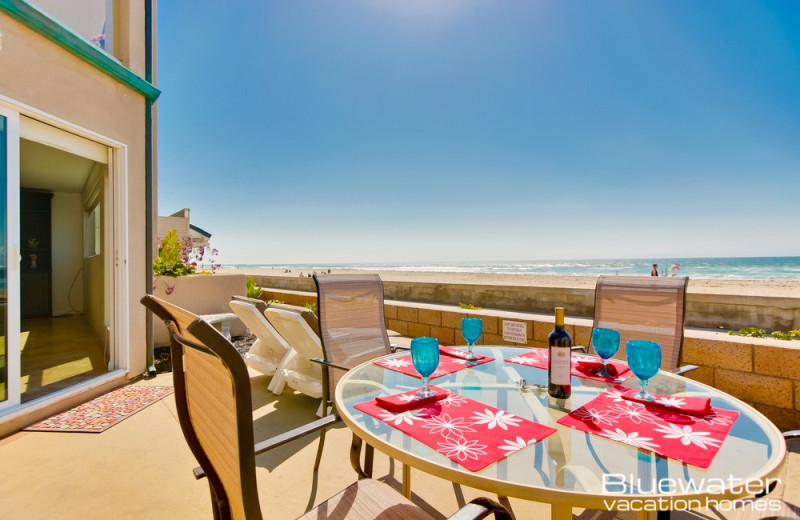 Rental balcony at Bluewater Vacation Homes.