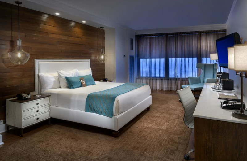 Guest room at Turning Stone Resort Casino.