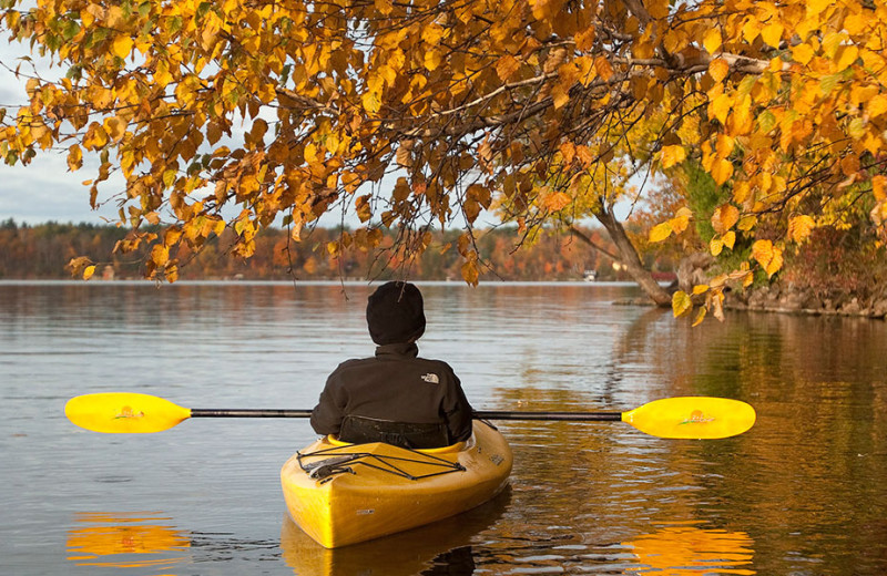 Kayaking at Scotsman Point Cottage Resort. 