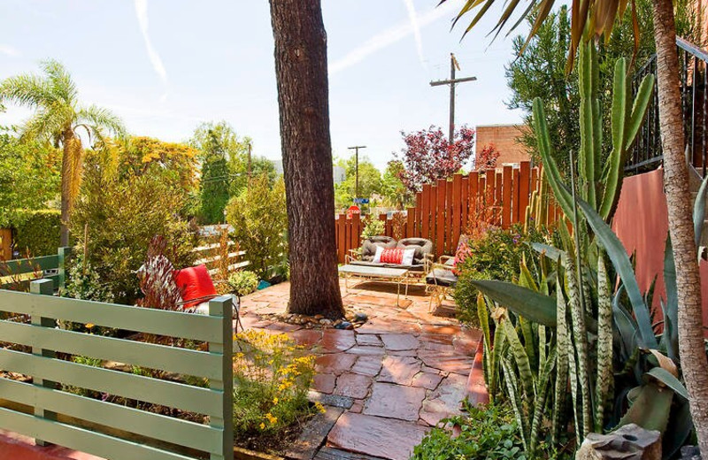 Patio at Los Feliz Lodge.