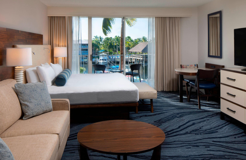 Guest room at Courtyard by Marriott Key Largo.