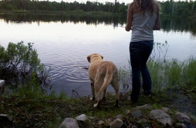 Shoreline Fishing at Northern Lights Lodge.