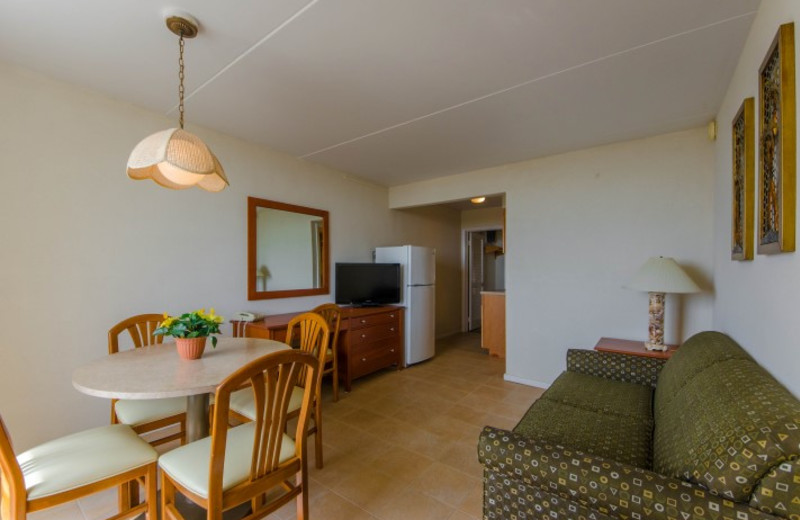 Guest room at Waikiki Oceanfront Inn.