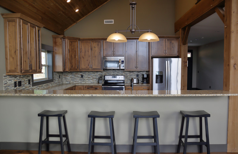 Guest kitchen at Antlers Resort.