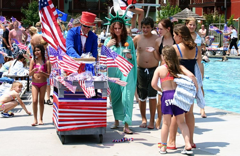 Fourth of July celebration at Kalahari Waterpark Resort Convention Center.