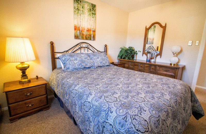 Rental bedroom at Reservations Unlimited.