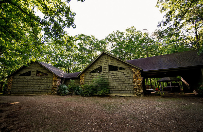 Cabin exterior at Kiamichi Country Cabins.