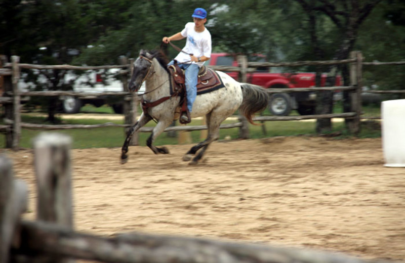 Horseback riding at Rancho Cortez.