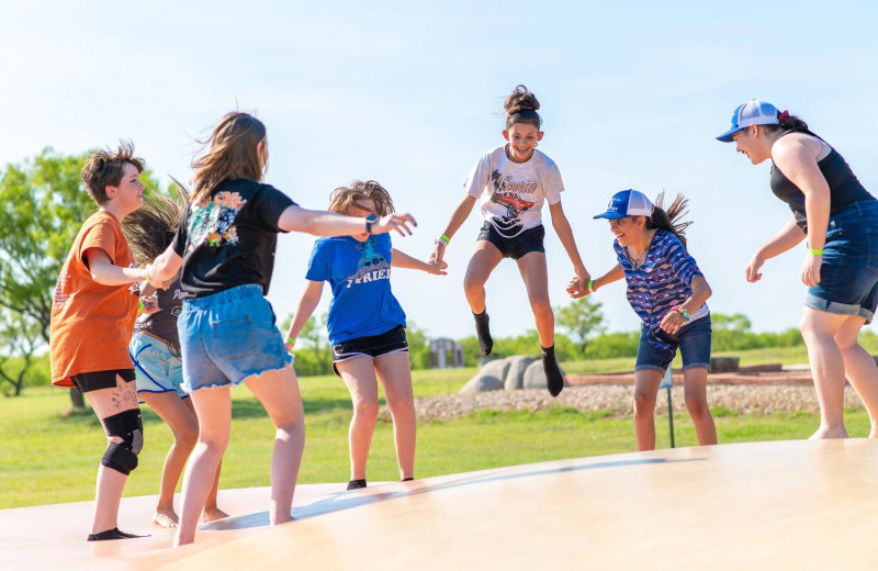 Jump pillow at Yogi Bear's Jellystone Park Wichita Falls.