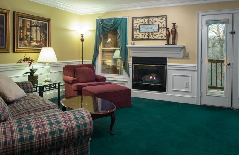 Guest room at Forrest Hills Resort.